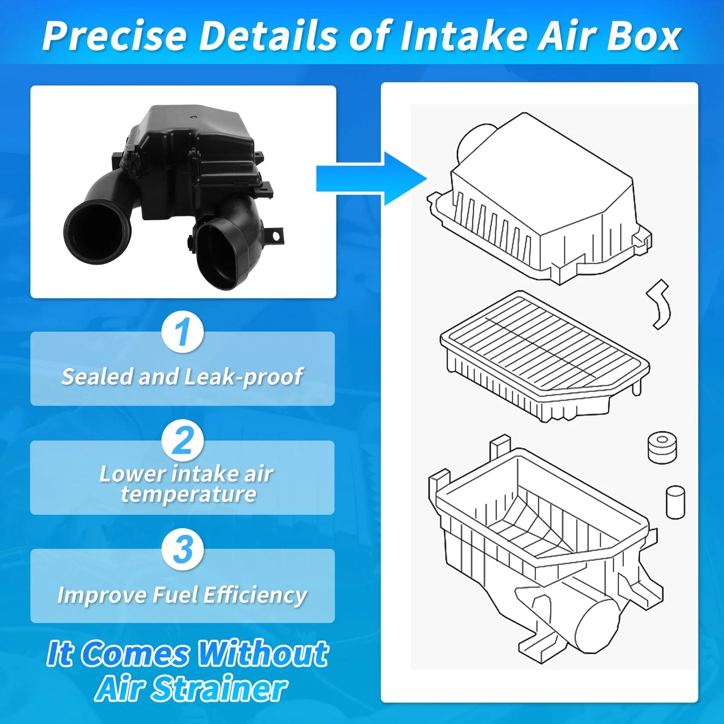 Air Filter Cleaner Box Housing for Hyundai Elantra (2017–2020) No. 28220F2000