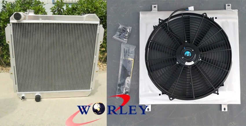 Radiator, Shroud, and Fan for Toyota Hilux LN85 LN60 LN61 LN65 (1984–1991)