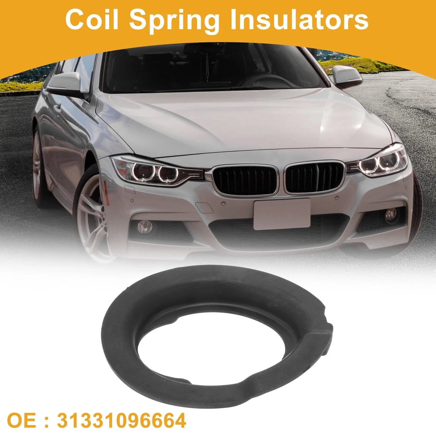 1 Pc Rubber Coil Spring Insulators for BMW 550i (2006-2010)