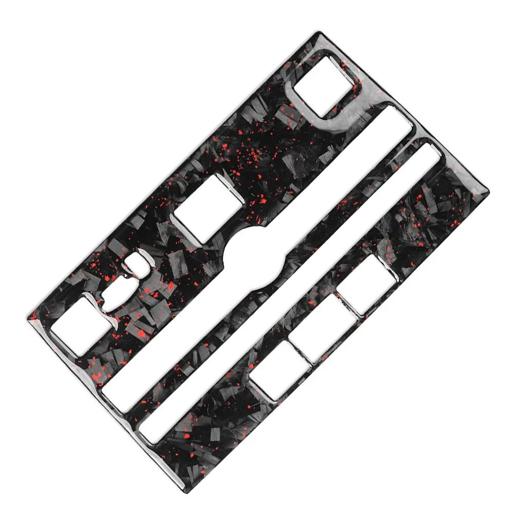 Forged Red CD Panel Frame Cover Trim for Infiniti Q50 Q60 (2014-2019)
