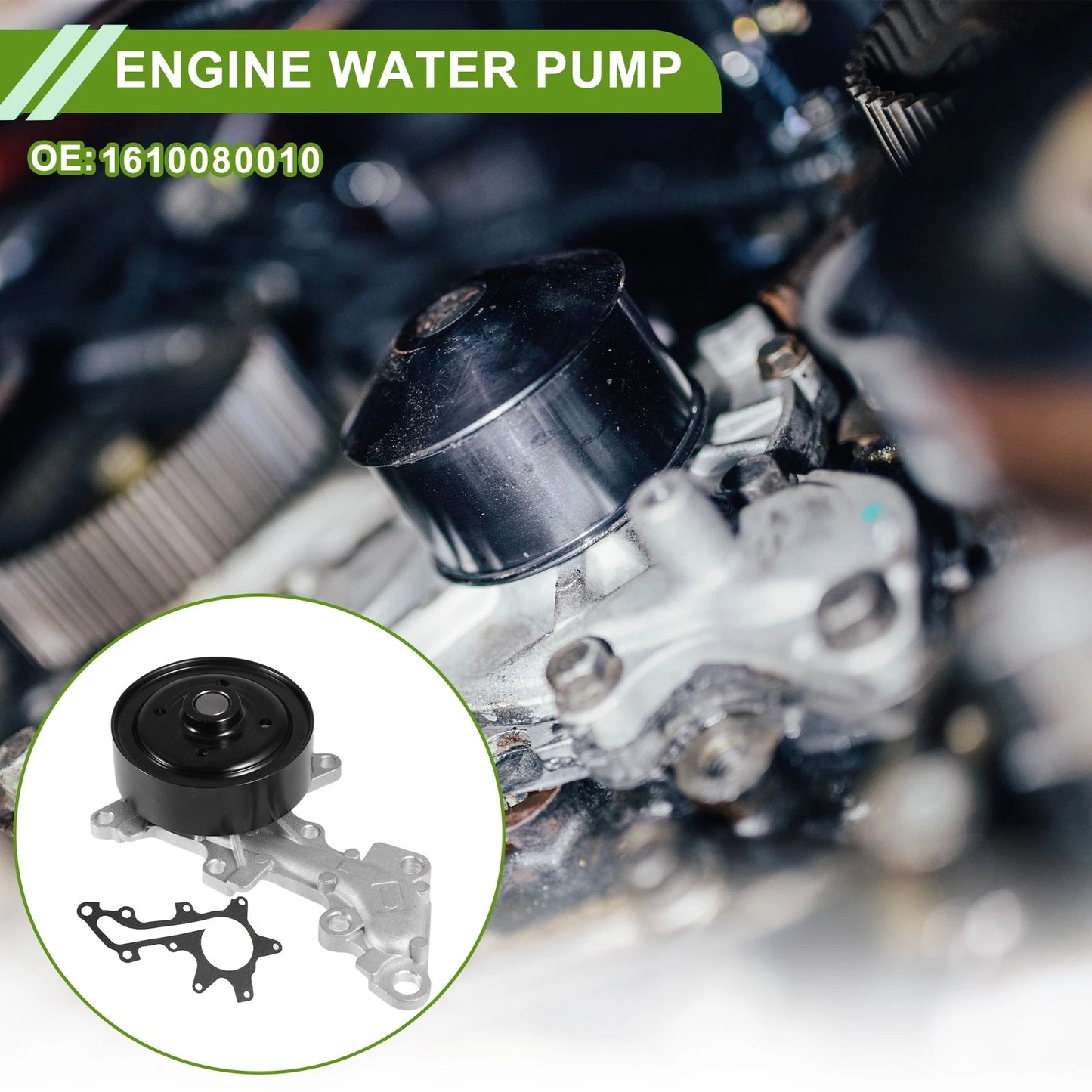 Engine Water Pump for Toyota Corolla (2008–2014) No. 1610080010