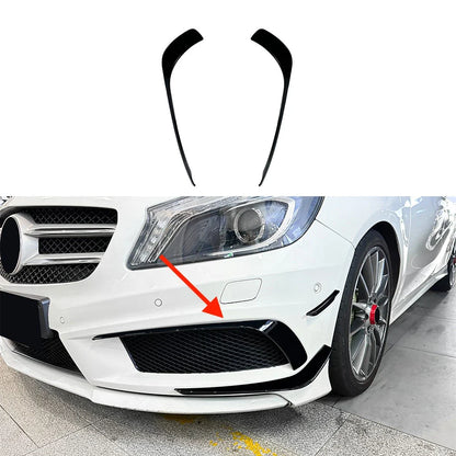 Front Bumper Side Canards Splitters for Mercedes-Benz A-Class (2013–2015)