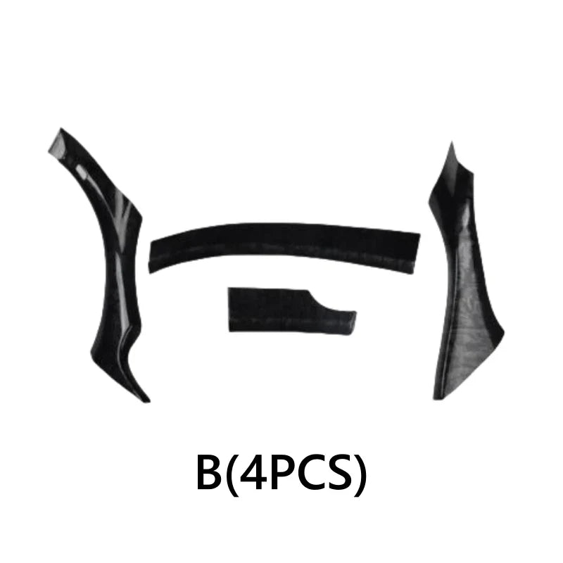 LHD Black Peach Wood Interior Door Armrest Cover Trim for Acura TSX (2009–2014)