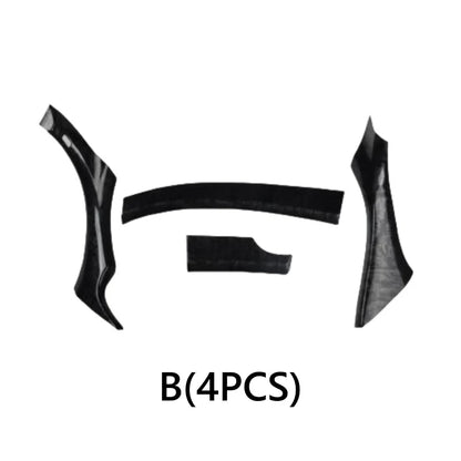 LHD Black Peach Wood Interior Door Armrest Cover Trim for Acura TSX (2009–2014)