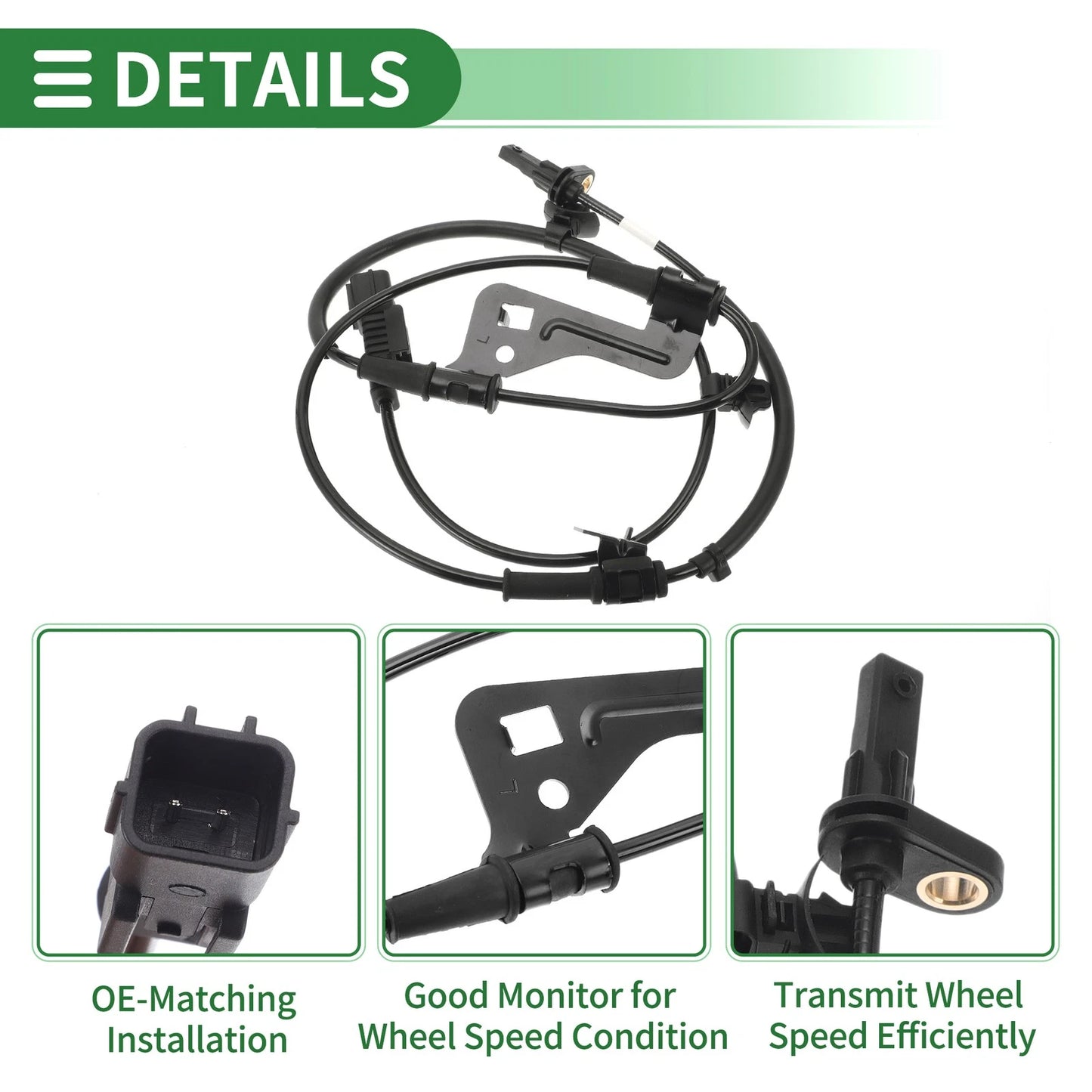 ABS Wheel Speed Sensor No. 58930J9000 for Hyundai Kona (2018–2023)