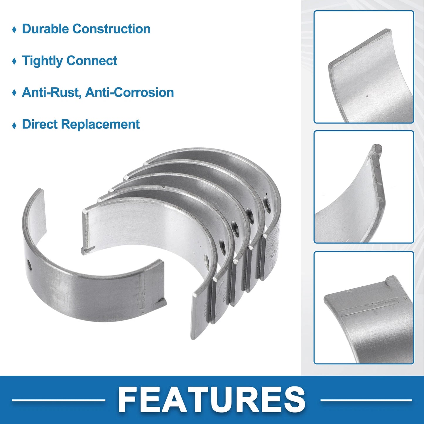 Set of 6 Connecting Rod Bearings for Suzuki Carry (No. 1218181401)