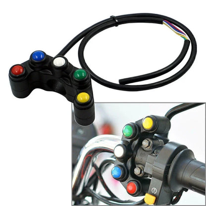 5 x Button Array Universal Handlebar Switch for Motorcycle (No Year Specified)