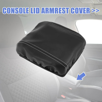 Car Center Console Lid Armrest Cover for Honda CR-V (2014-2016) Black
