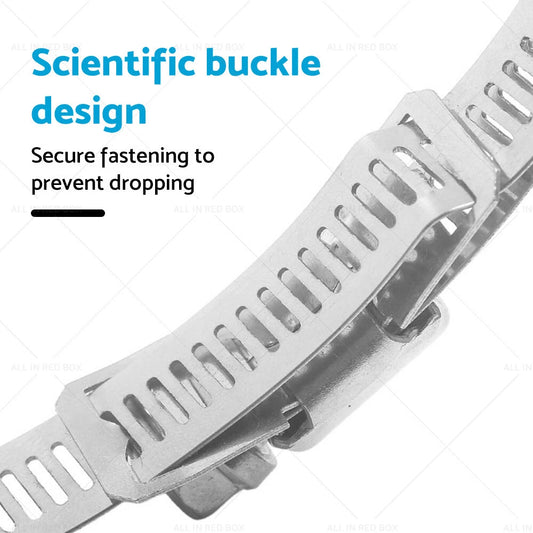 304 Stainless Steel Adjustable Worm Hose Clamps with Fasteners - DIY