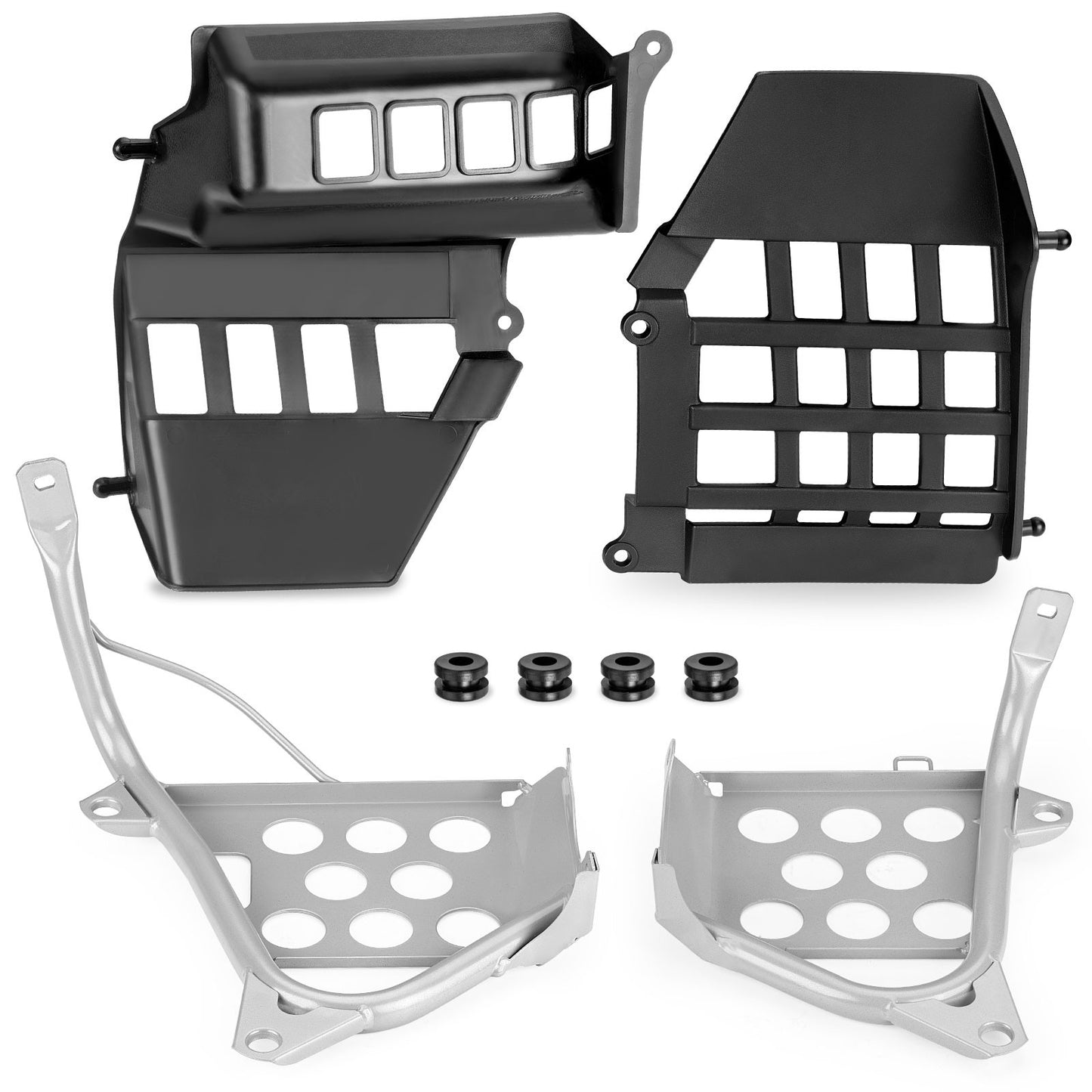 Silver Heel Guards for Yamaha Banshee 350 (1990–2006)