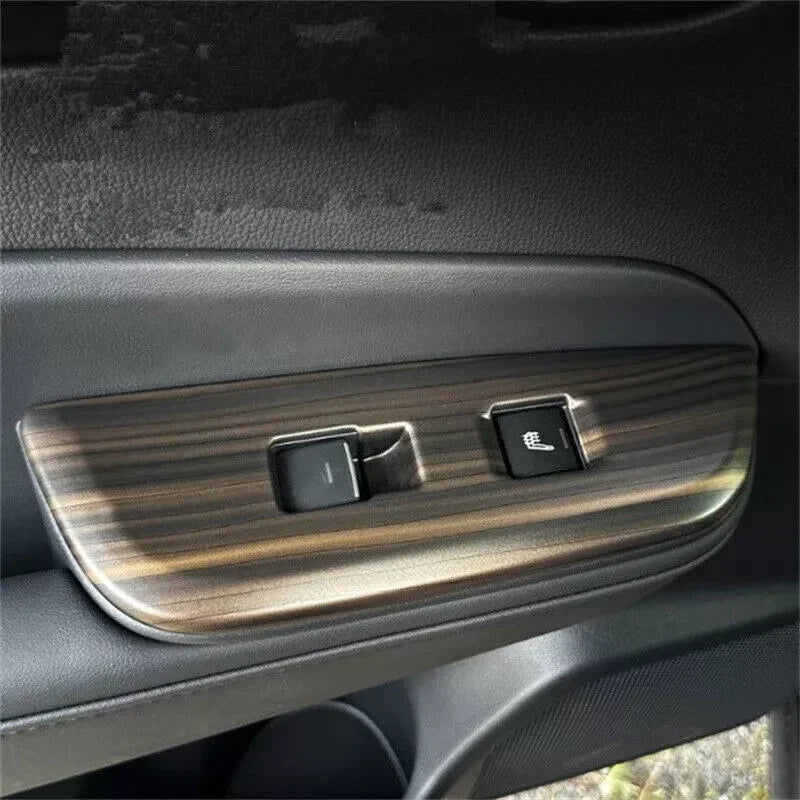 Wood Grain Window Lift Switch Panel Cover Trim for Toyota Crown (2023–2025)