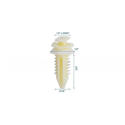 100Pcs 7.9mm Nylon Door Trim Clips for Chevrolet/GMC (2000–2023)