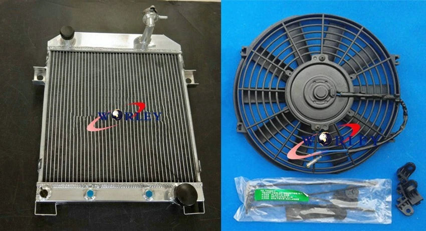 Aluminum Radiator & Fan for Jaguar Mark 2 MK2 (1962–1967)
