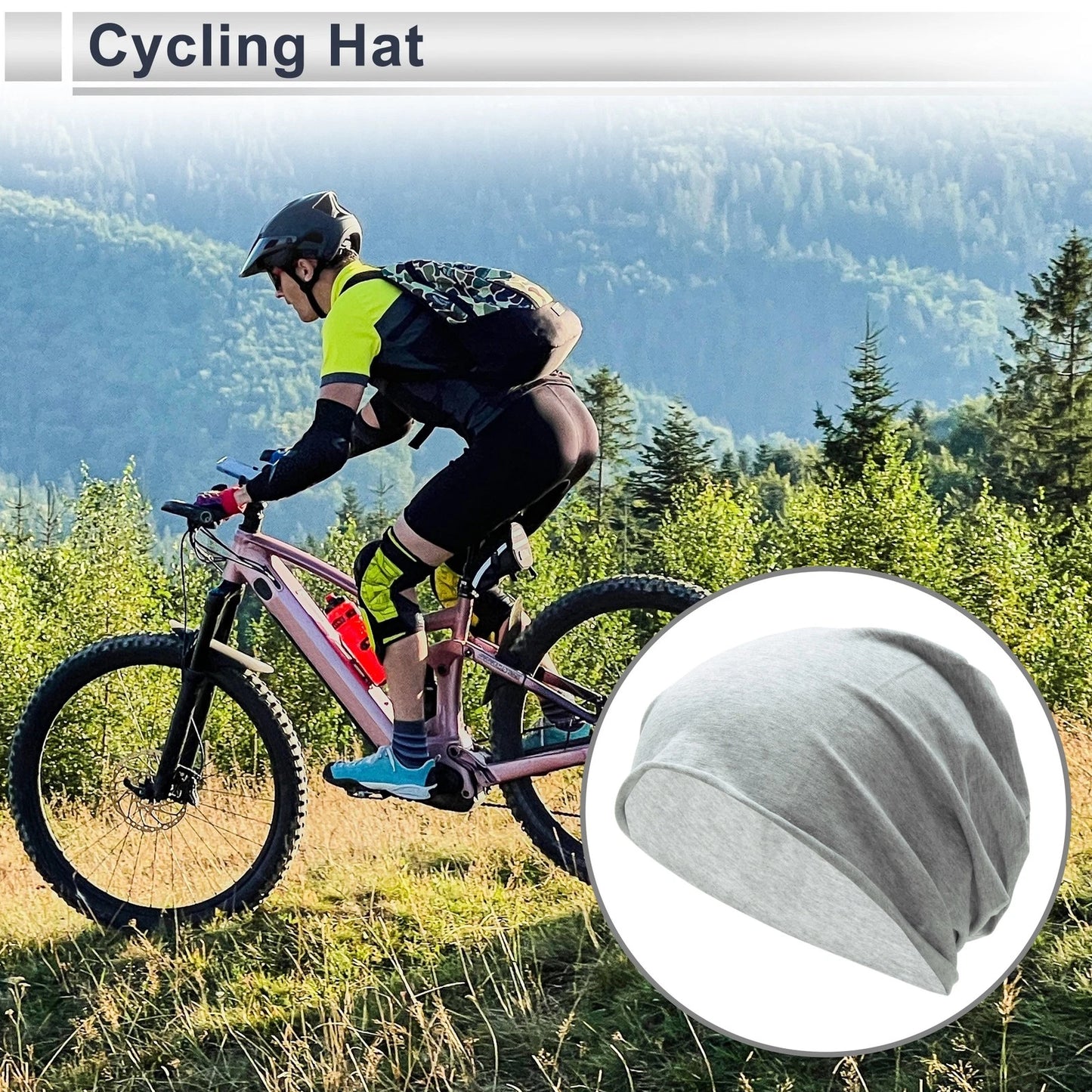 Cycling Hat Sweat Wicking for Universal Fit (Adjustable)