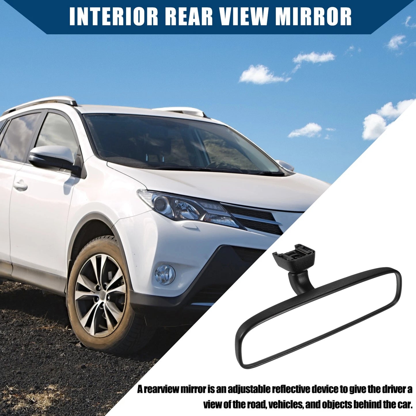 Rear View Mirror for Toyota RAV4, Yaris, Prius (No.8781052041)