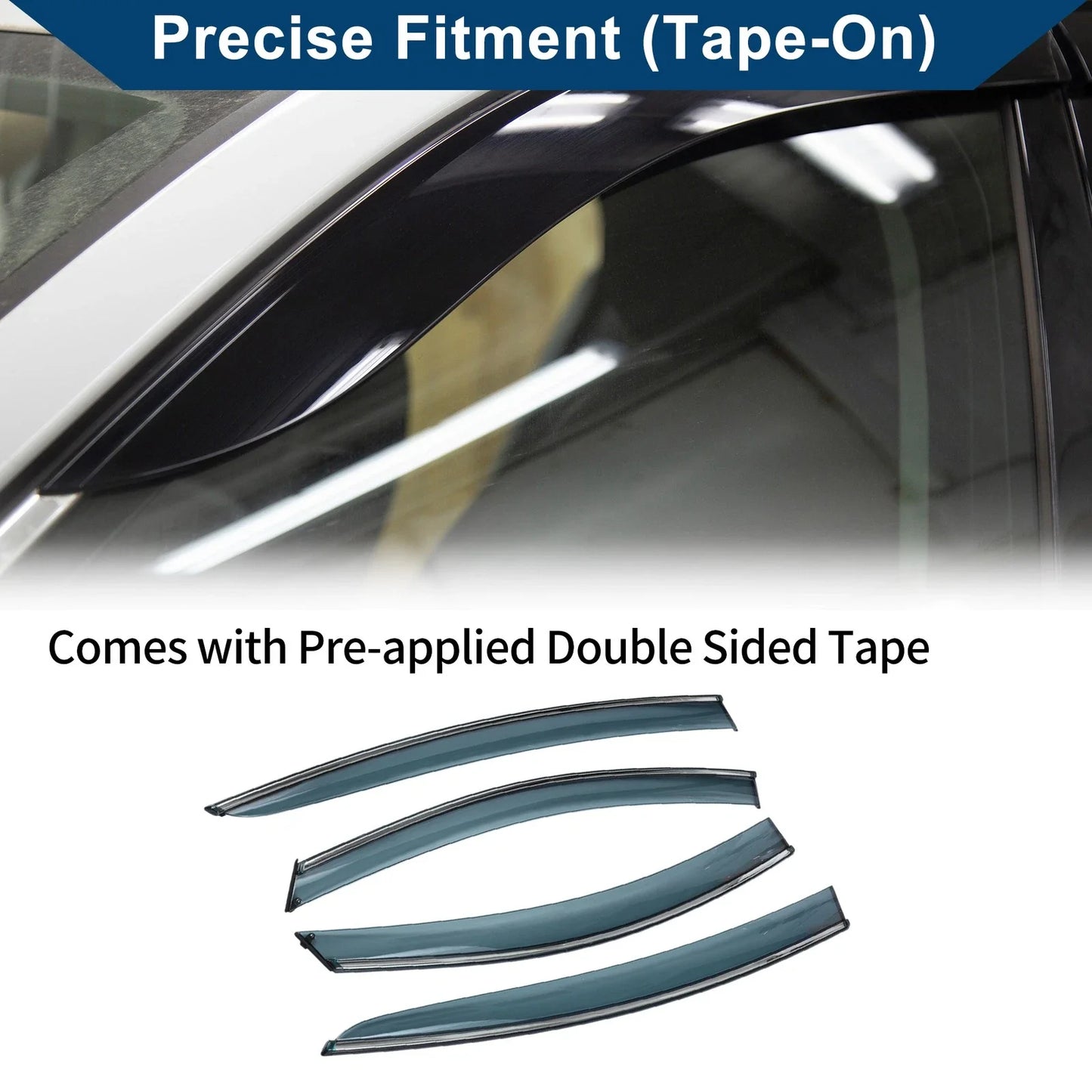 Car Window Deflectors for Chevrolet Cruze Side Window Vent Visors (2015-2019)