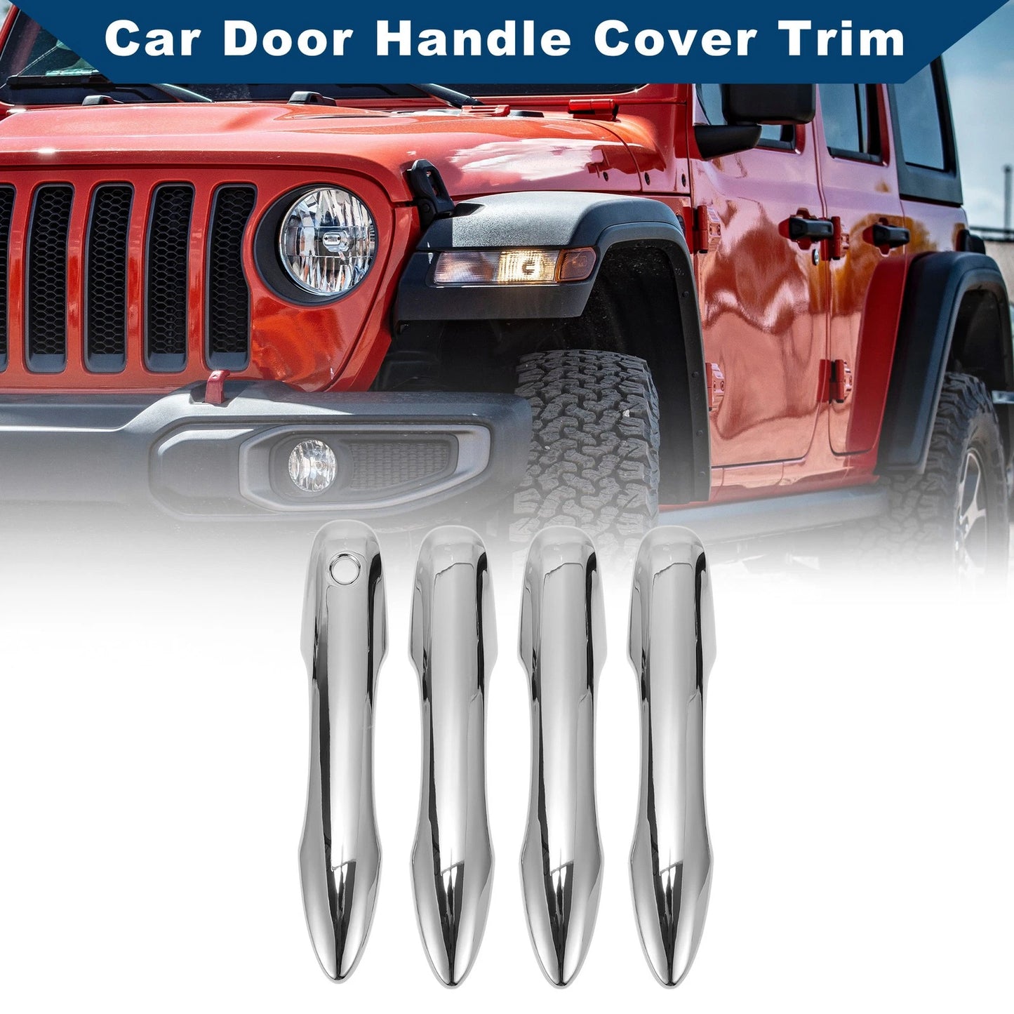 Car Door Handle Cover Trim for Toyota Camry (2018–2024) Silver Tone