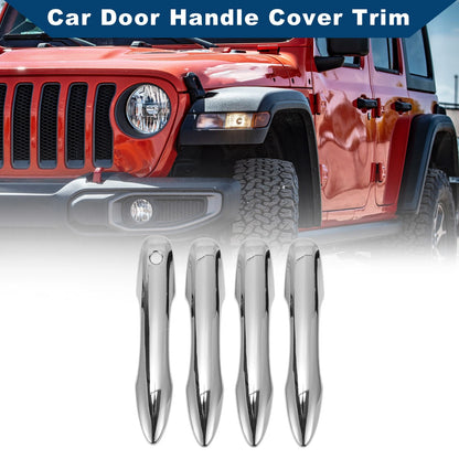 Car Door Handle Cover Trim for Toyota Camry (2018–2024) Silver Tone