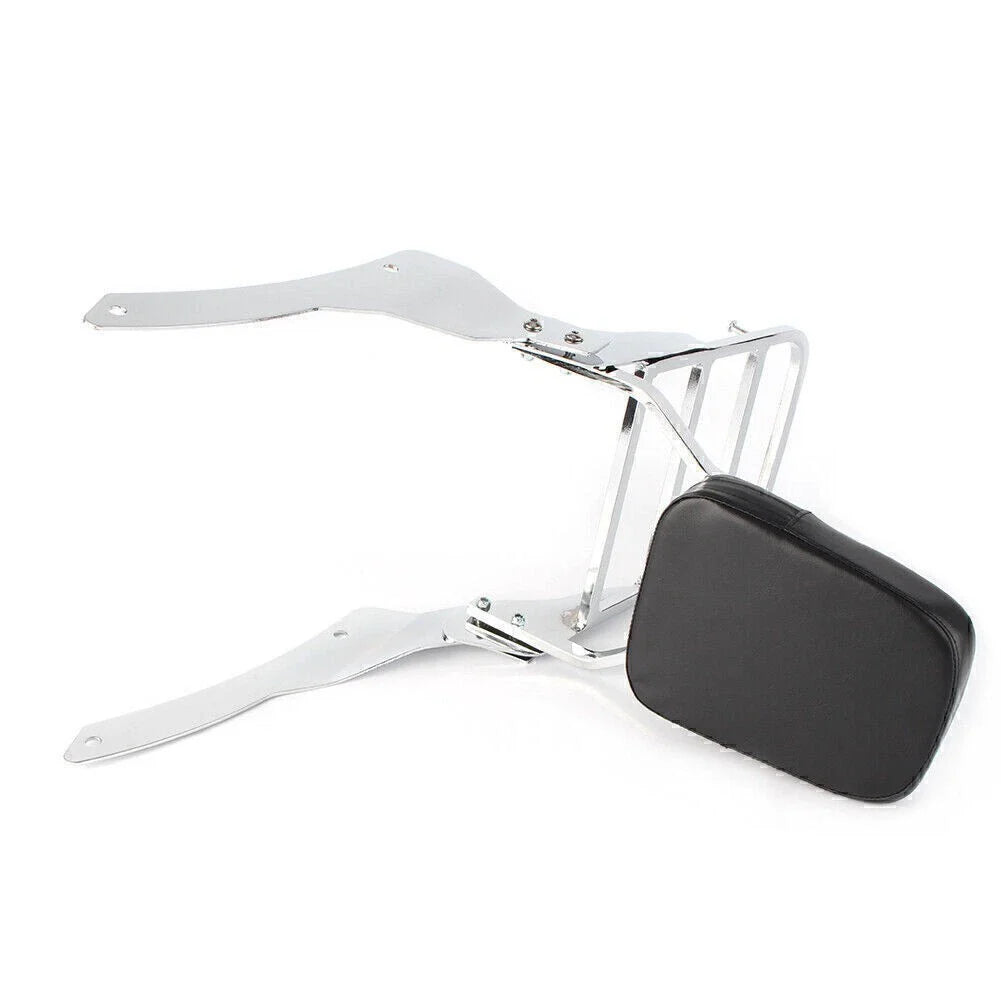 Passenger Backrest Sissy Bar w/ Luggage Rack for Yamaha Vstar 400 (98-22)