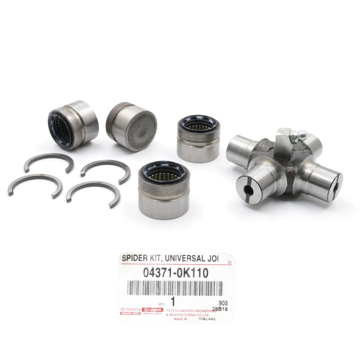 Set of 4 Universal Joint Spider Kits for Toyota Hilux Vigo Champ (2012–2015)