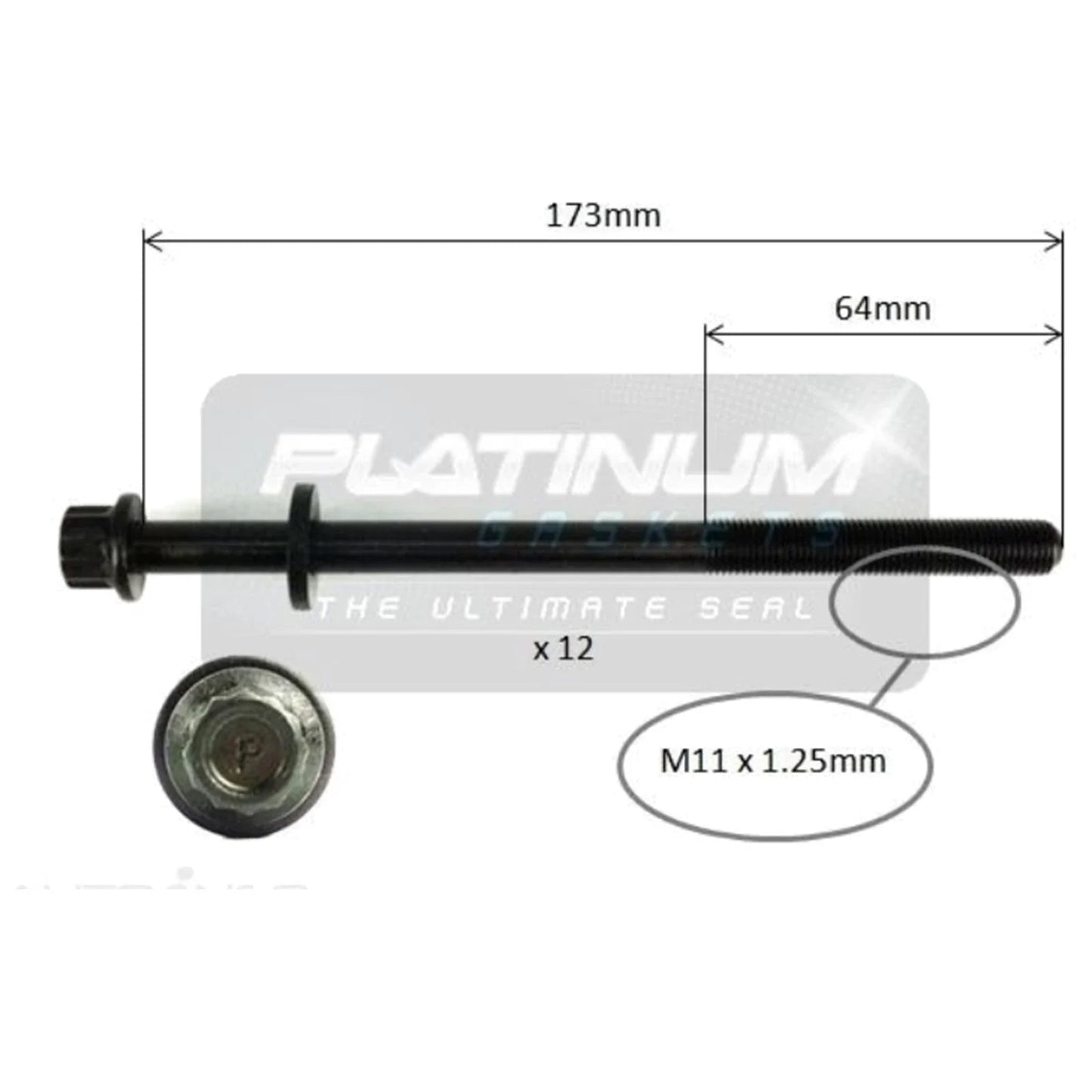Cylinder Head Bolt Set 2.5L 4cyl for Subaru Impreza (2005 - 2014)