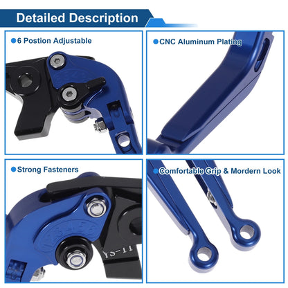 Adjustable Brake Clutch Levers for Honda X11 (1999–2002) Solid Blue