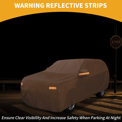 Car Cover Waterproof All Weather for Hyundai Santa Fe (2013–2023) 210D-PU Zipper