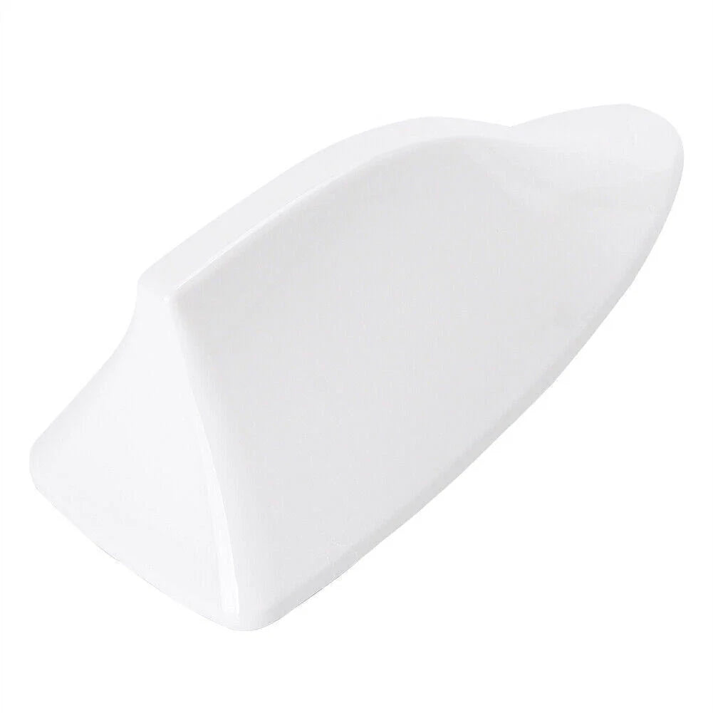 Universal White Shark Fin Roof Antenna for Car Radio Receiver FM/AM