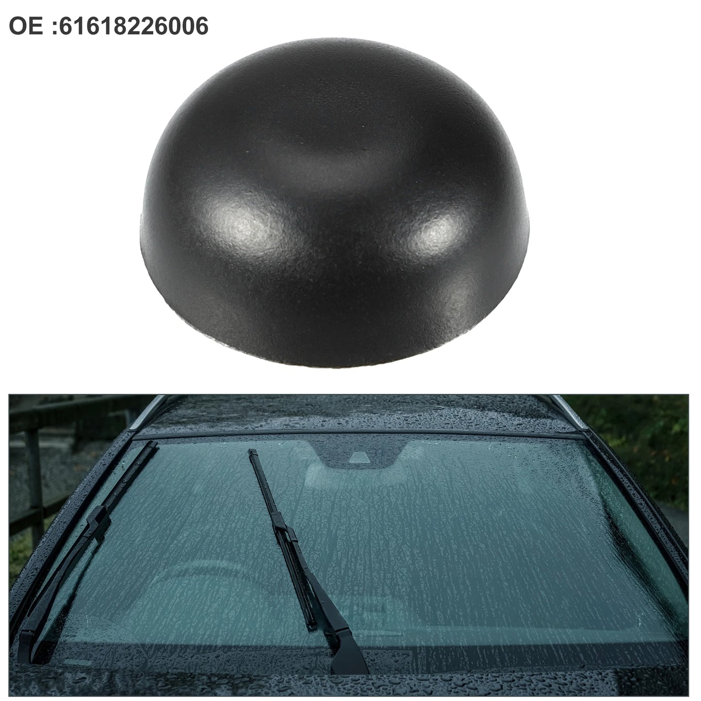 Front Windshield Wiper Arm Nut Cap for BMW 325Ci 330Ci M3 (2001–2006) No. 61618226006