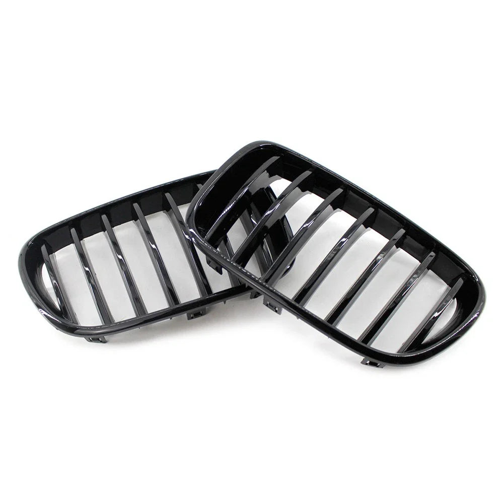Front Radiator Kidney Grille Gloss Black for BMW X3 (2011-2013)
