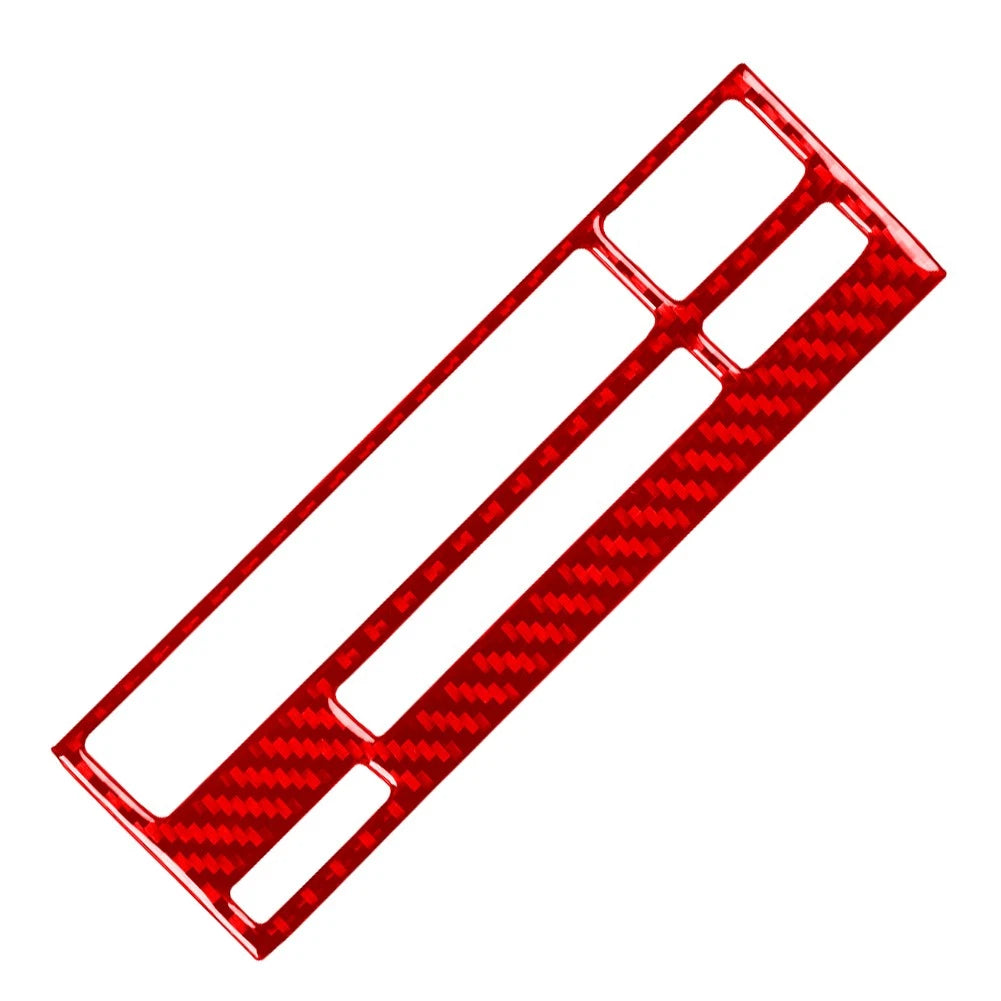 Carbon Fiber Red CD Button Panel Cover Trim for BMW 3 Series E36 (1994–1996)