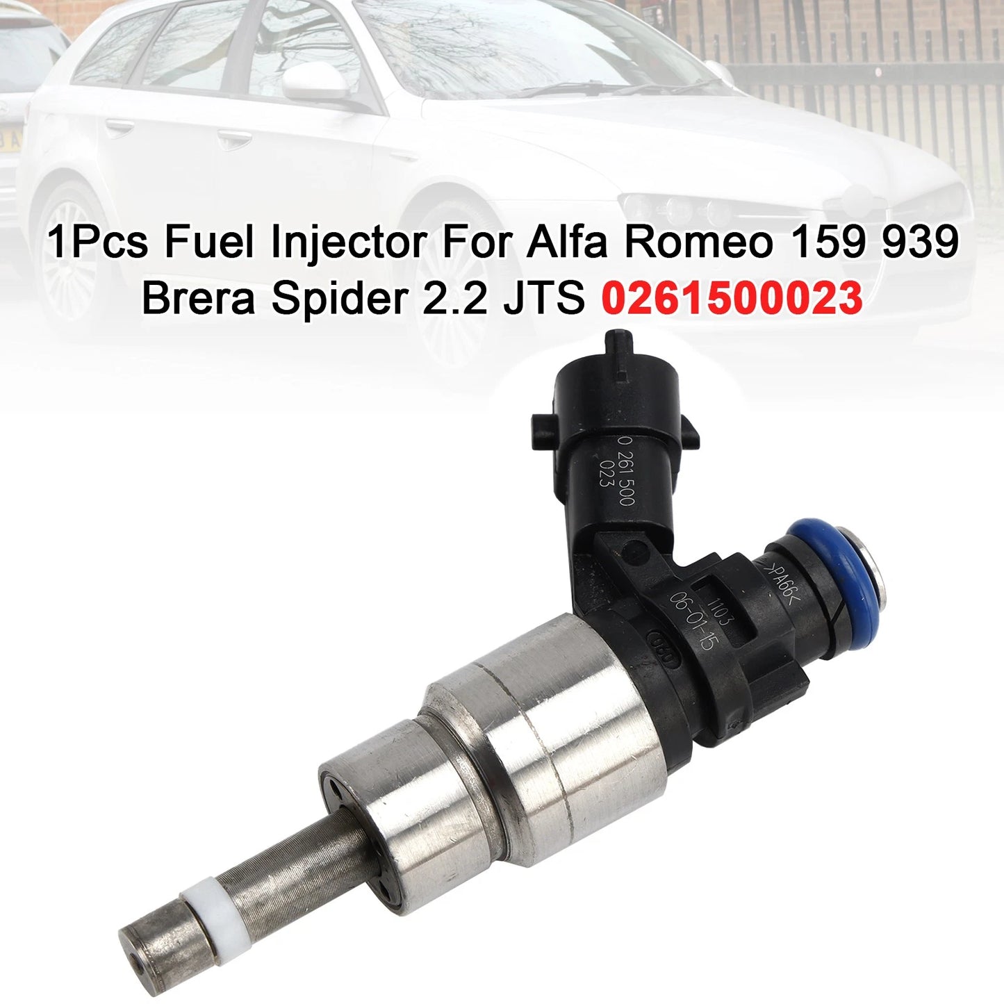 Fuel Injector for Alfa Romeo 159 939 Brera Spider (2006–2011) 0261500023
