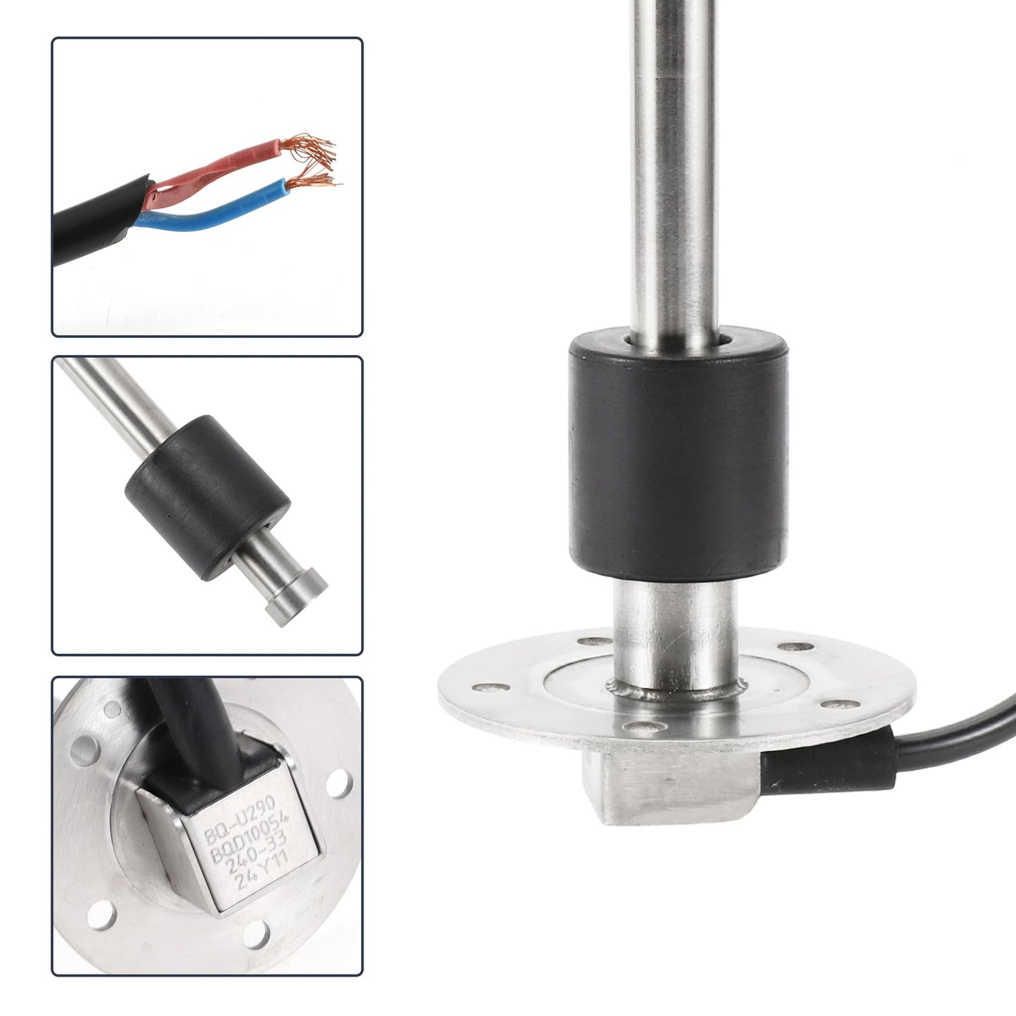 Fuel Sending Unit and Gauge Kit 240-33 Ohm for Boat Truck Vehicle