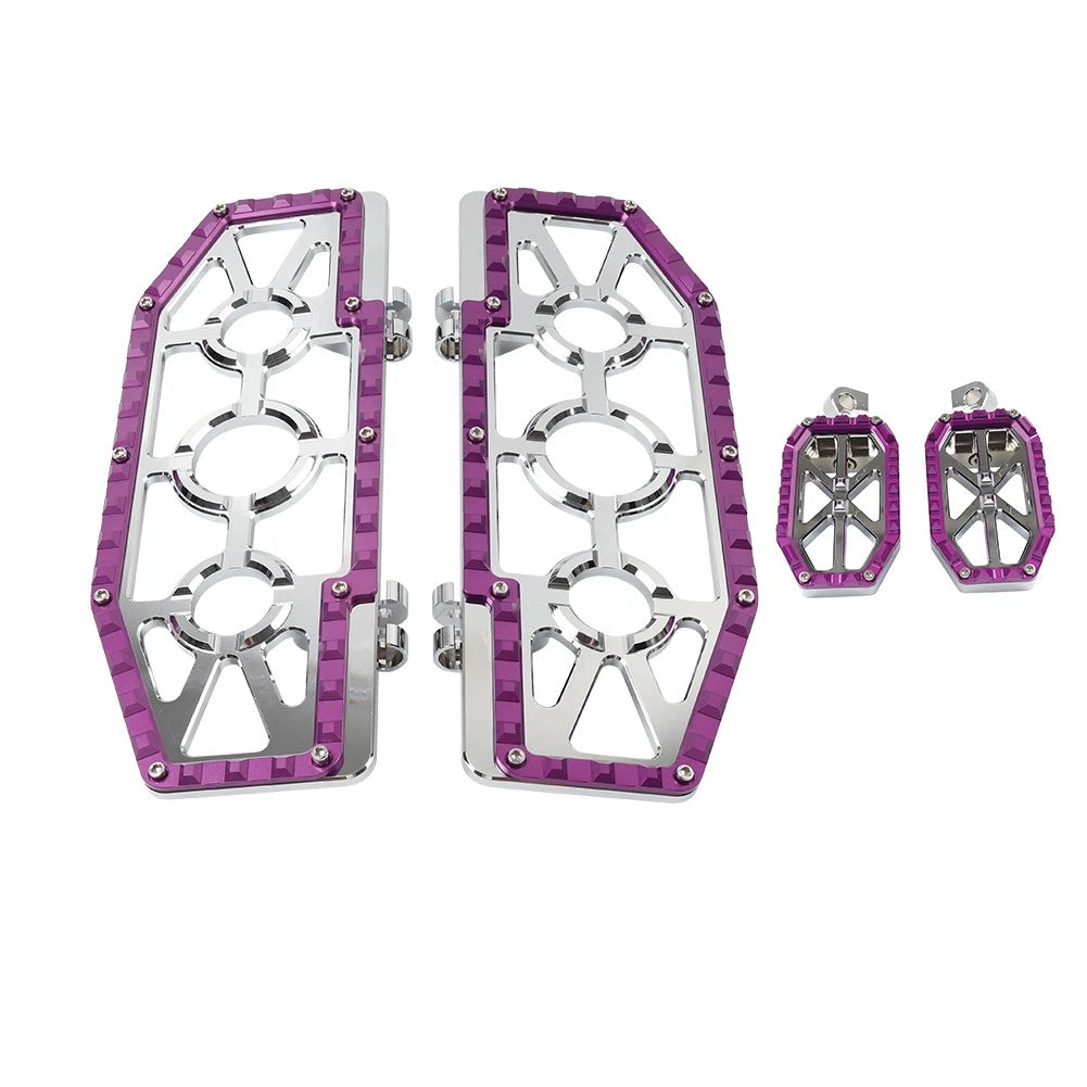 Driver Passenger Floorboard Foot Peg Pedals for Harley Road King (1994–2023)