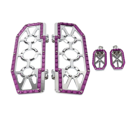 Driver Passenger Floorboard Foot Peg Pedals for Harley Road King (1994–2023)