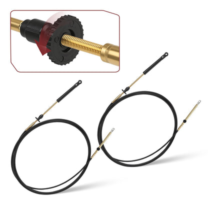 Set of 2 Throttle Control Cables for Johnson Evinrude OMC (1979–1981)