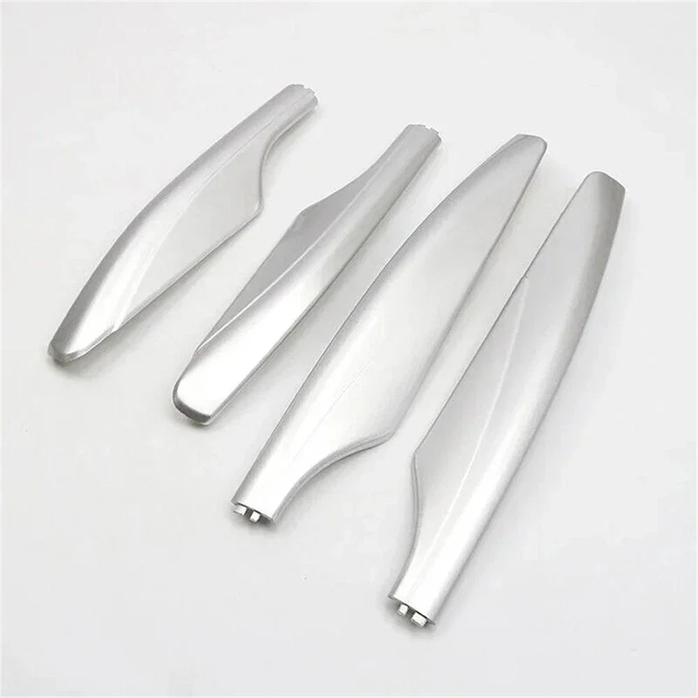 4 Pcs Roof Luggage Rack End Covers Silver for Nissan Patrol Y62 (2010-2018)