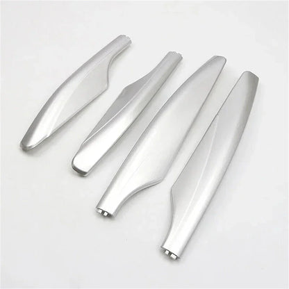 4 Pcs Roof Luggage Rack End Covers Silver for Nissan Patrol Y62 (2010-2018)
