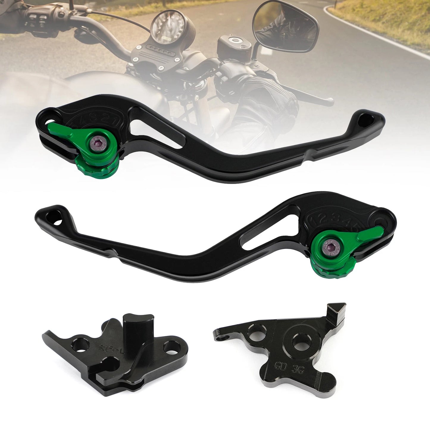 Pair motorcycle mirrors for Honda CA125 CMX250 Rebel CM125 VT125 Shadow