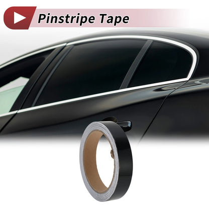 Pinstripe Tape 25mm x 10m for Car Motorcycle Boat Gloss Black (1 Pc)