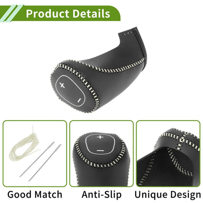 Car Gear Shift Knob Cover for Chevrolet Equinox (2016-2020) - 1 Pc Black Beige