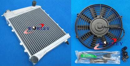 Aluminum Radiator & Fan for Austin Mini/Rover Cooper/Morris (1967–1991)