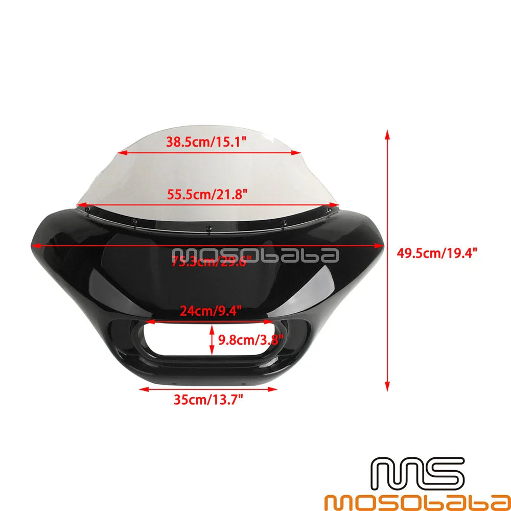 Headlight Fairing Windscreen Kit for Harley Softail Fat Bob (2018-2023)