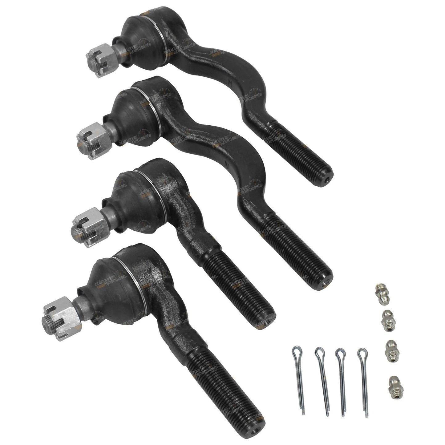 Set of 4 Inner & Outer Tie Rod Ends for Mitsubishi Challenger (1998–2006)