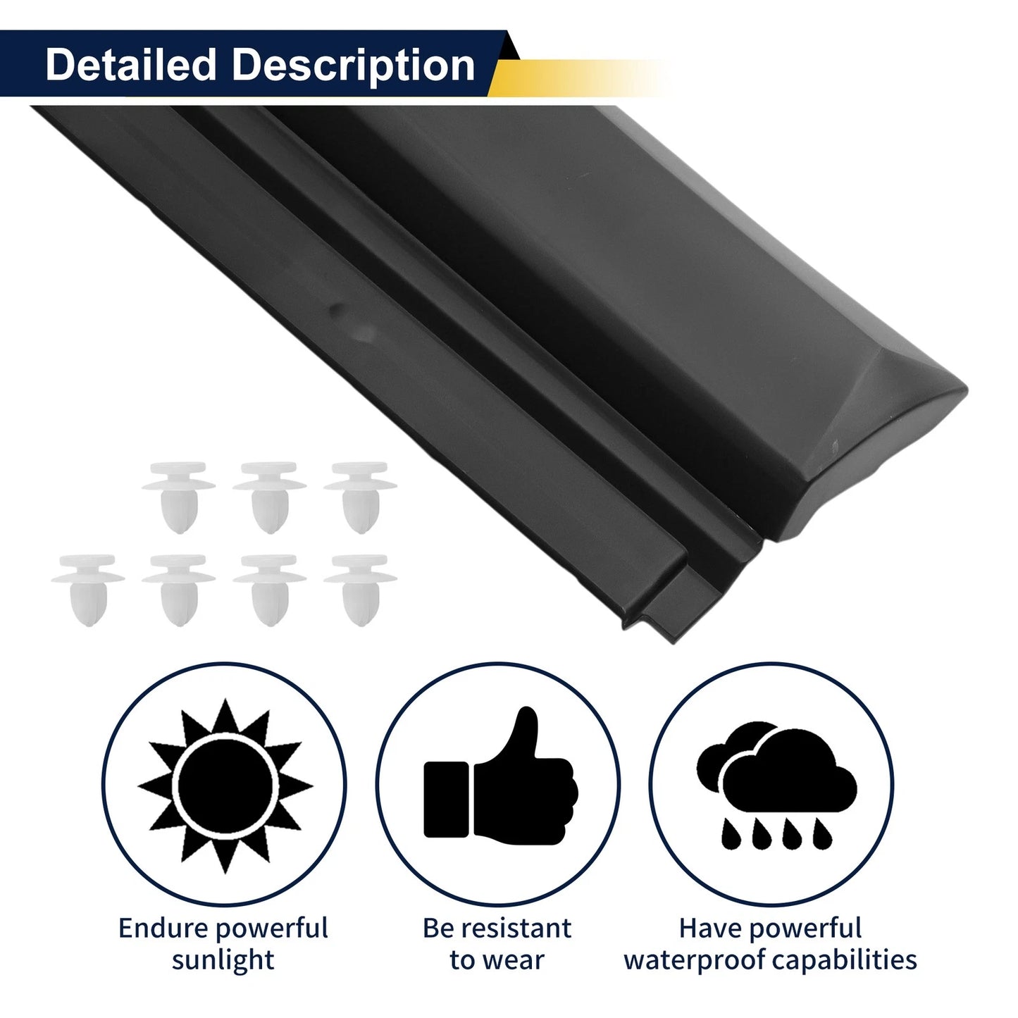 Door Side Lower Trim Garnish No. 7507742011 for Toyota RAV4 (2013–2018)