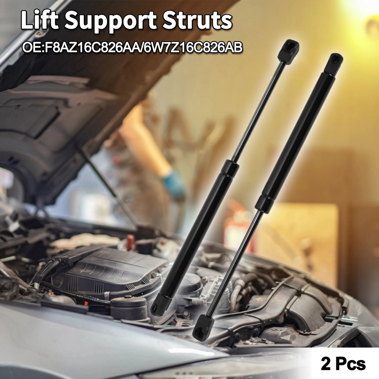 Front Hood Lift Supports Struts No.F8AZ16C826AA for Ford Crown Victoria (1992–2011)