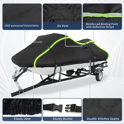 90" Jet Ski Cover for Seadoo, Kawasaki (Waterproof)