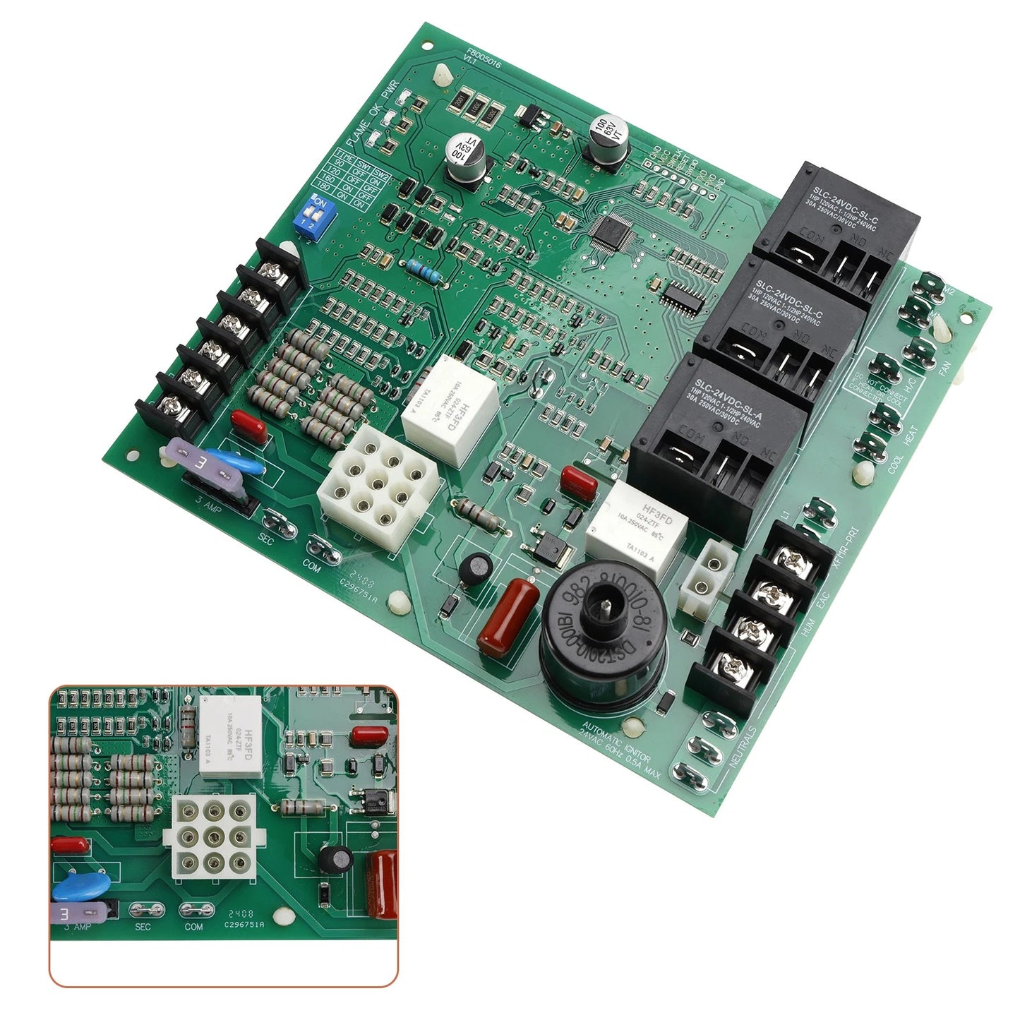 Direct Ignition Control Board for Rheem ICM ICM292 (62-24140-04)