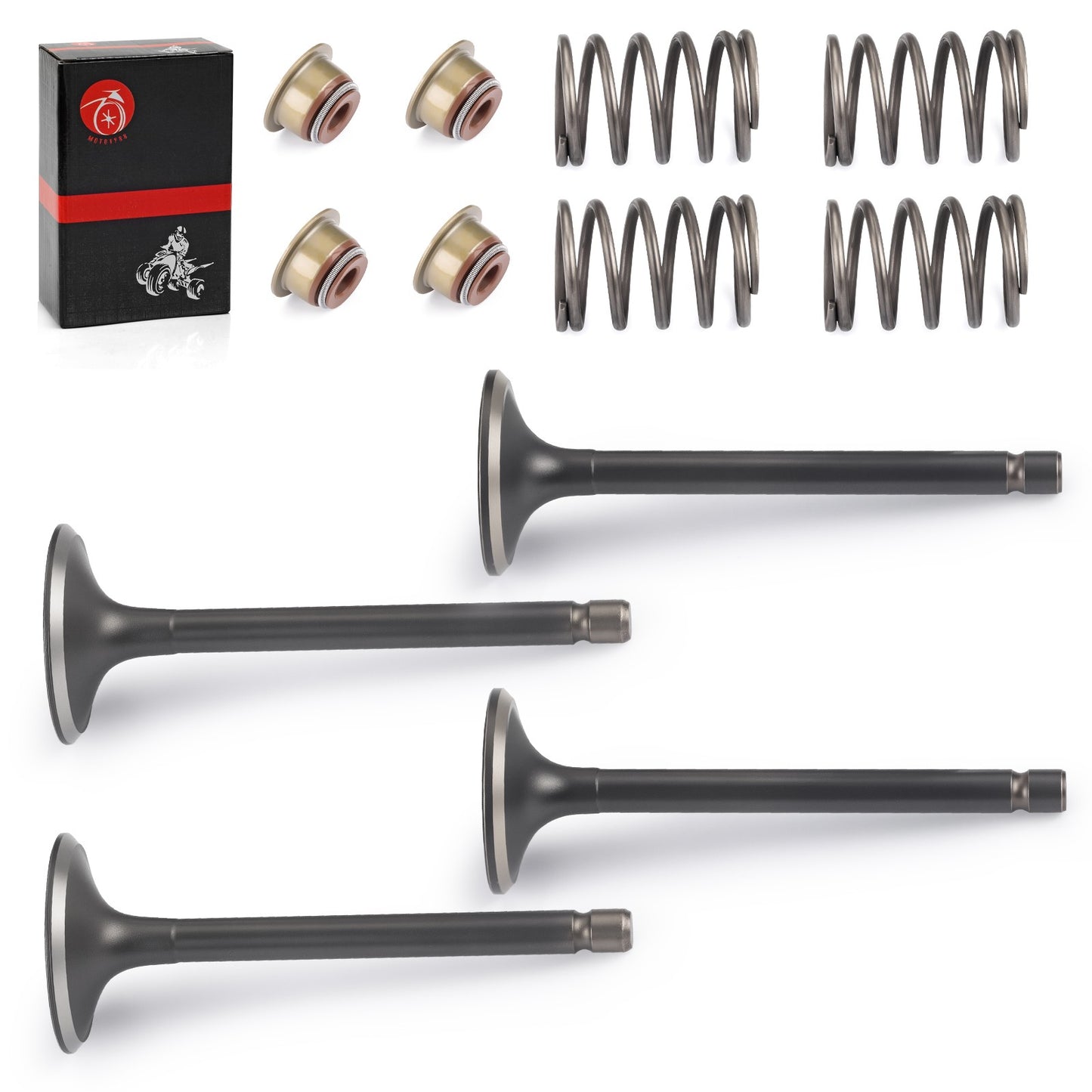 Intake Exhaust Valves & Seals for EZGO Golf Cart 295cc 350cc (1992–1995)