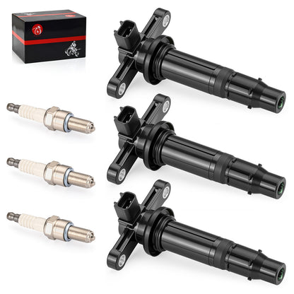 3X Ignition Coils & 3X Spark Plugs for Yamaha YXZ1000R (2016–2024)